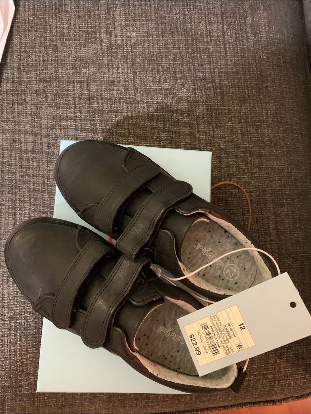 Cat & Jack NWT’s boy’s toddler size 12 sneakers with Velcro closure